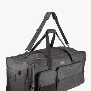 Sleek Black Duffel Bag for Men